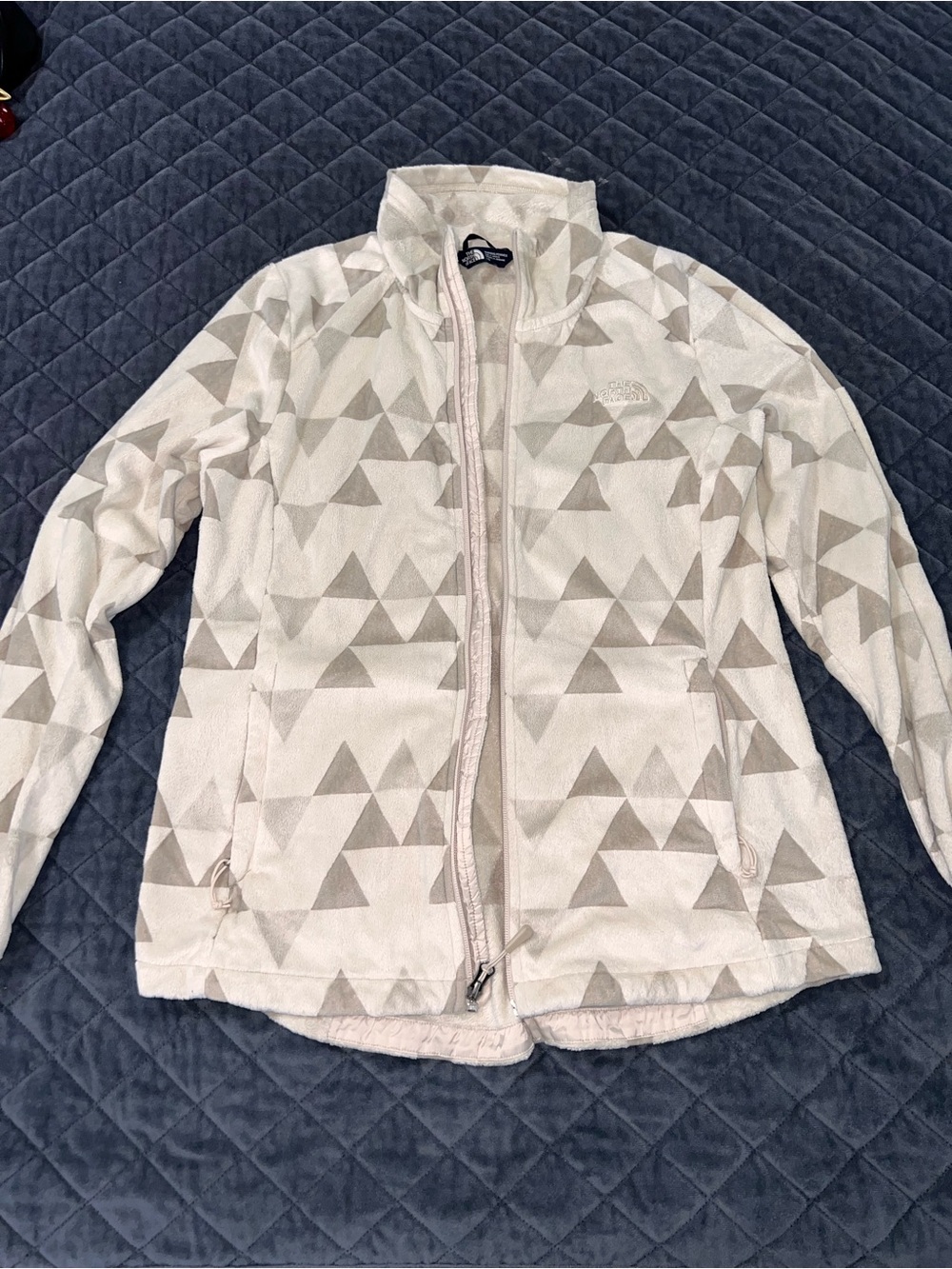 The North Face Osito Fleece Jacket Women's Large Triangle Full Zip Soft Shell